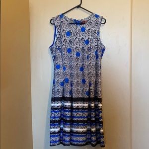 Blue & White Isle Dress (L)